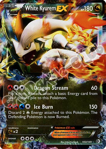 103 / 149 White Kyurem Ex rara ex foil (EN) -NEAR MINT-