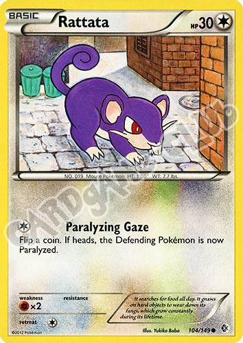 104 / 149 Rattata comune (EN) -NEAR MINT-