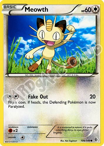 106 / 149 Meowth comune (EN) -NEAR MINT-