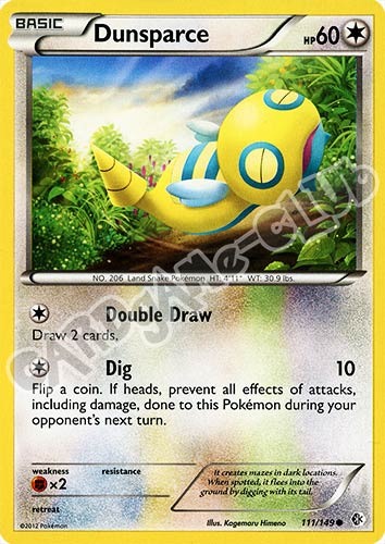 111 / 149 Dunsparce comune (EN) -NEAR MINT-