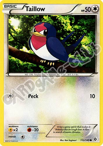 112 / 149 Taillow comune (EN) -NEAR MINT-