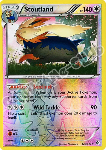 122 / 149 Stoutland rara foil reverse (EN) -NEAR MINT-