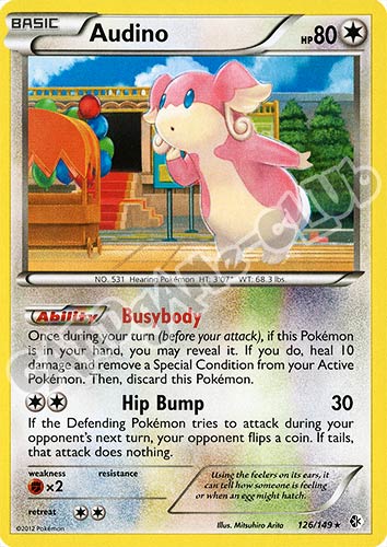 126 / 149 Audino rara (EN) -NEAR MINT-