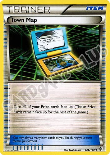 136 / 149 Town Map non comune (EN) -NEAR MINT-