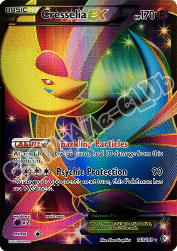 143 / 149 Cresselia Ex rara ex foil (EN) -NEAR MINT-