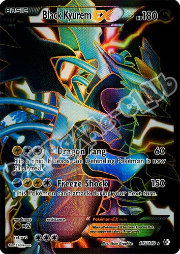 145 / 149 Black Kyurem Ex rara ex foil (EN) -NEAR MINT-