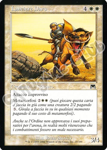 020 / 350 Lanciere Daru comune (IT) -NEAR MINT-