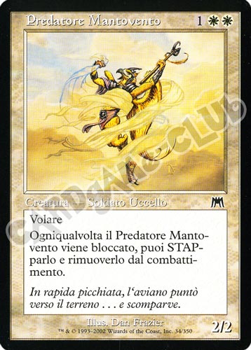 034 / 350 Predatore Mantovento comune (IT) -NEAR MINT-