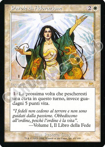 061 / 350 Parole di Adorazione rara (IT) -NEAR MINT-