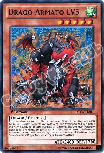 LCYW-IT204 Drago Armato LV5 comune 1a Edizione (IT) -NEAR MINT-