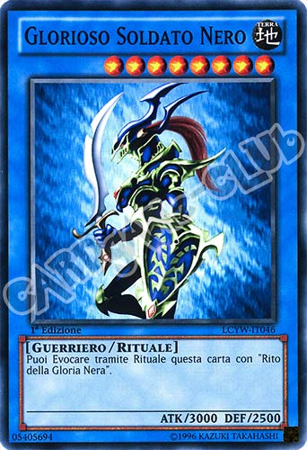 LCYW-IT046 Glorioso Soldato Nero comune 1a Edizione (IT) -NEAR MINT-