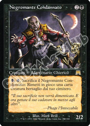 140 / 350 Negromante Condannato rara (IT) -NEAR MINT-