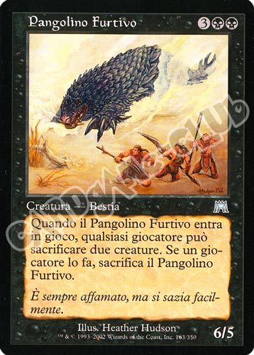 163 / 350 Pangolino Furtivo non comune (IT) -NEAR MINT-