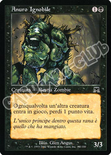 183 / 350 Anuro Ignobile comune (IT) -NEAR MINT-