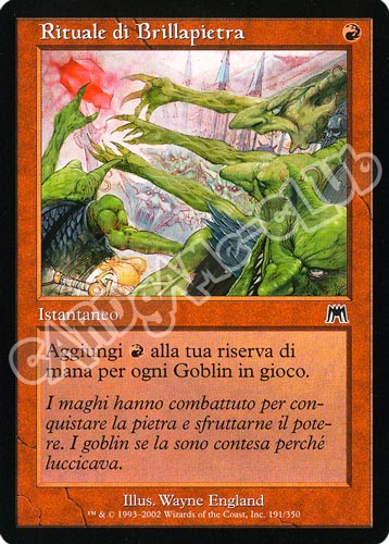 191 / 350 Rituale di Brillapietra comune (IT) -NEAR MINT-