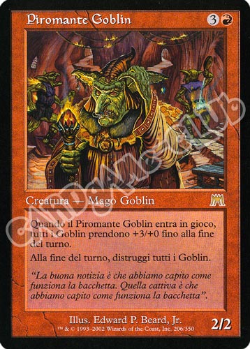 206 / 350 Piromante Goblin rara (IT) -NEAR MINT-