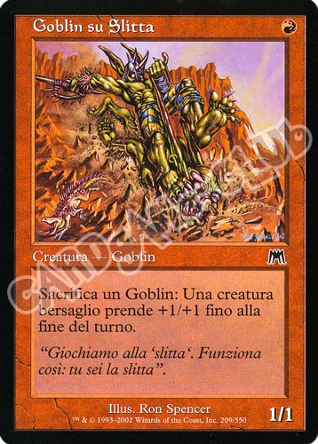 209 / 350 Goblin su Slitta comune (IT) -NEAR MINT-