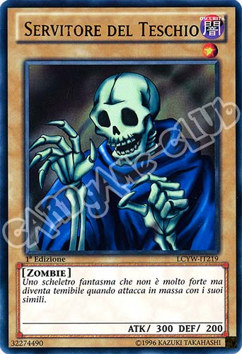 LCYW-IT219 Servitore del Teschio ultra rara 1a Edizione (IT) -NEAR MINT-