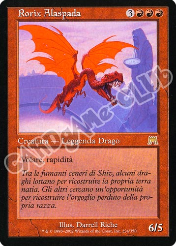 224 / 350 Rorix Alaspada rara (IT) -NEAR MINT-