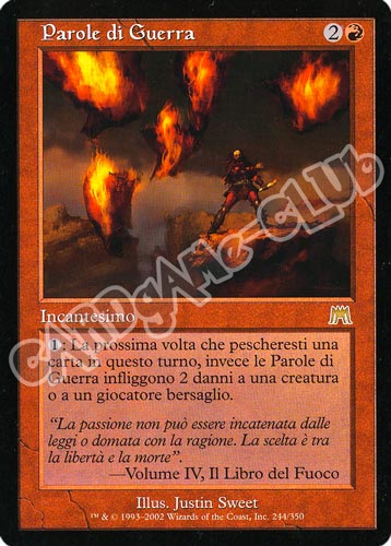 244 / 350 Parole di Guerra rara (IT) -NEAR MINT-