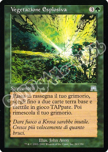 263 / 350 Vegetazione Esplosiva non comune (IT) -NEAR MINT-