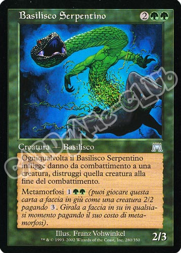 280 / 350 Basilisco Serpentino non comune (IT) -NEAR MINT-