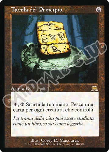 310 / 350 Tavola del Principio rara (IT) -NEAR MINT-