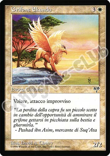 Grifone Ekundu comune (IT) -NEAR MINT-