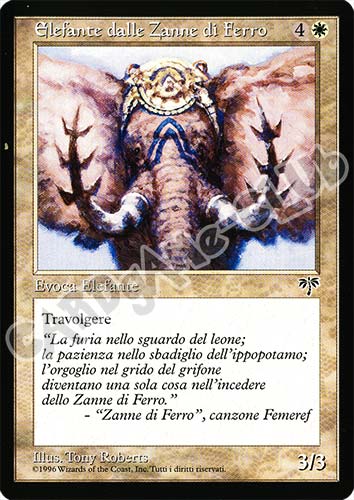 Elefante dalle Zanne di Ferro non comune (IT) -NEAR MINT-