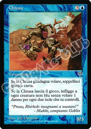 Chiusa non comune (IT) -NEAR MINT-