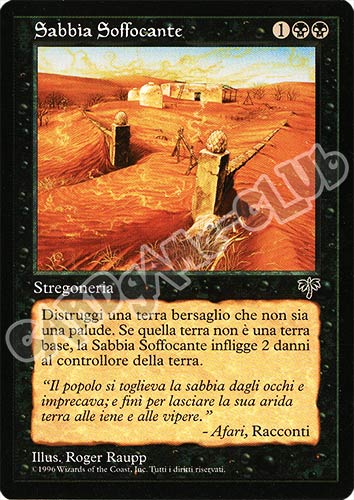 Sabbia Soffocante comune (IT) -NEAR MINT-