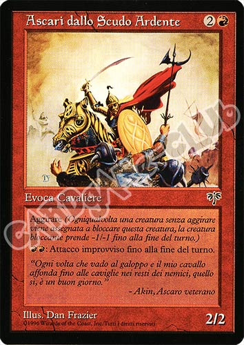 Ascari dallo Scudo Ardente comune (IT) -NEAR MINT-