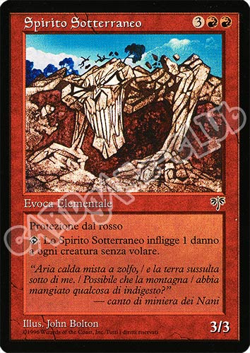 Spirito Sotterraneo rara (IT) -NEAR MINT-