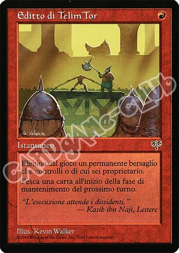 Editto di Telim'Tor rara (IT) -NEAR MINT-