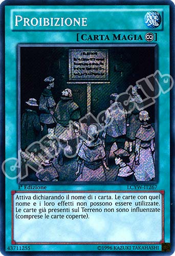 LCYW-IT267 Proibizione rara segreta 1a Edizione (IT) -NEAR MINT-