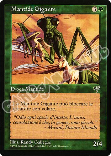 Mantide Gigante comune (IT) -NEAR MINT-