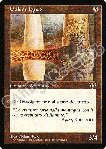 Golem Igneo non comune (IT) -NEAR MINT-