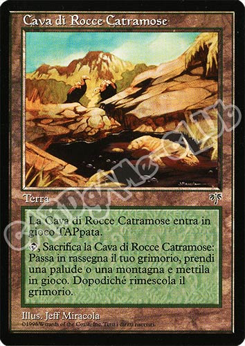 Cava di Rocce Catramose non comune (IT) -NEAR MINT-