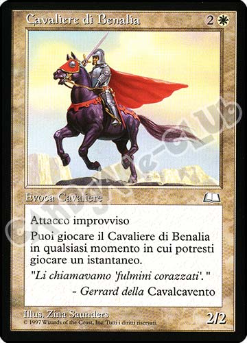 Cavaliere di Benalia comune (IT) -NEAR MINT-