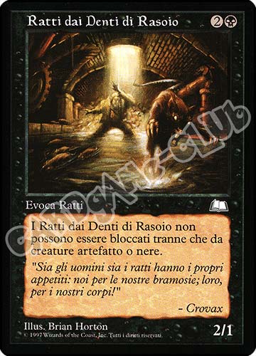 Ratti dai Denti di Rasoio comune (IT) -NEAR MINT-