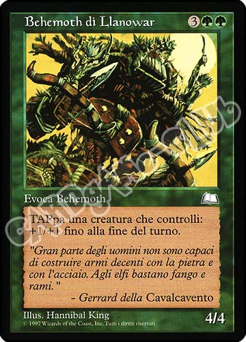 Behemoth di Llanowar non comune (IT) -NEAR MINT-