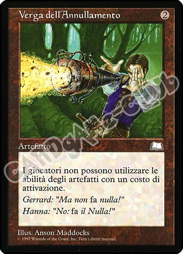 Verga dell'Annullamento rara (IT) -NEAR MINT-