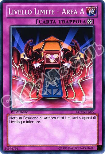 LCYW-IT299 Livello Limite-Area A comune 1a Edizione (IT) -NEAR MINT-