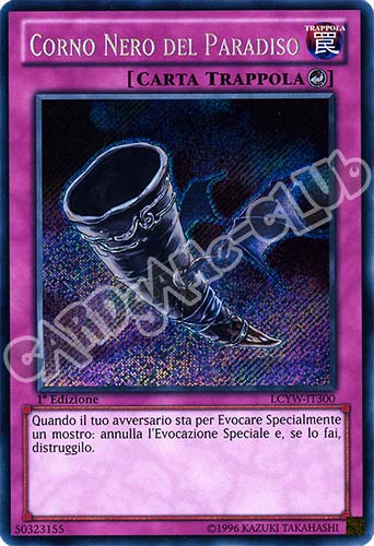 LCYW-IT300 Corno Nero del Paradiso rara segreta 1a Edizione (IT) -NEAR MINT-