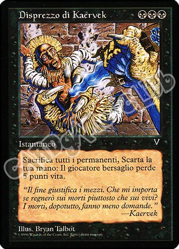 Disprezzo di Kaervek rara (IT) -NEAR MINT-