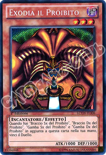 LCYW-IT306 Exodia il Proibito rara segreta 1a Edizione (IT) -NEAR MINT-