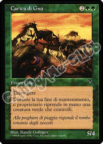 Carica di Gnu non comune (IT) -NEAR MINT-