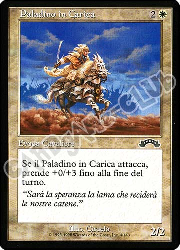 004 / 143 Paladino in Carica comune (IT) -NEAR MINT-