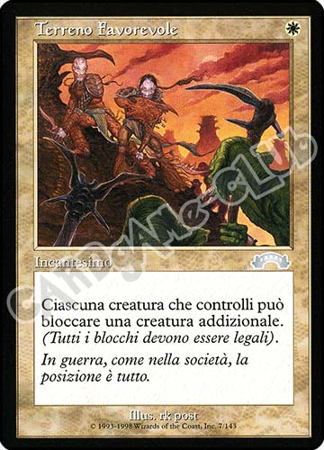 007 / 143 Terreno Favorevole non comune (IT) -NEAR MINT-