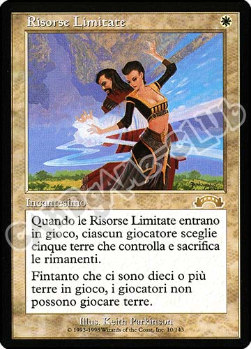 010 / 143 Risorse Limitate rara (IT) -NEAR MINT-